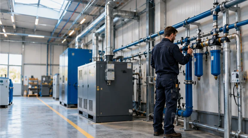 Installation industrielle et distribution technique par tuyauteries